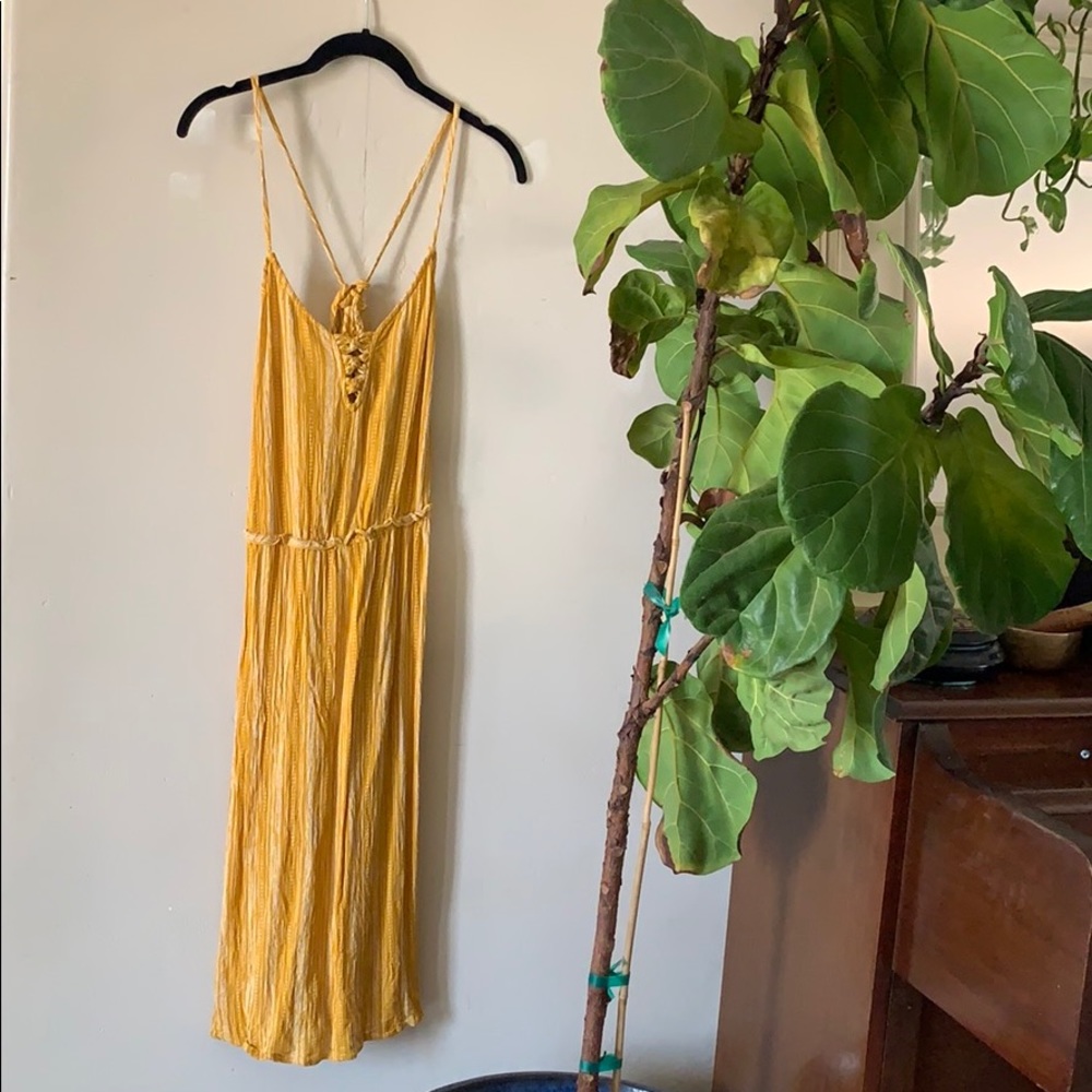 Mustard boho sundress